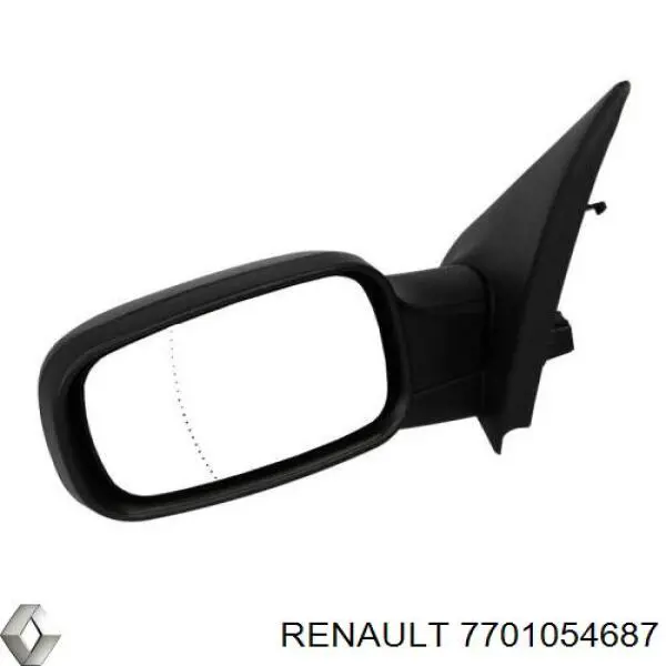 7701054687 Renault (RVI) Дзеркало заднього виду, ліве