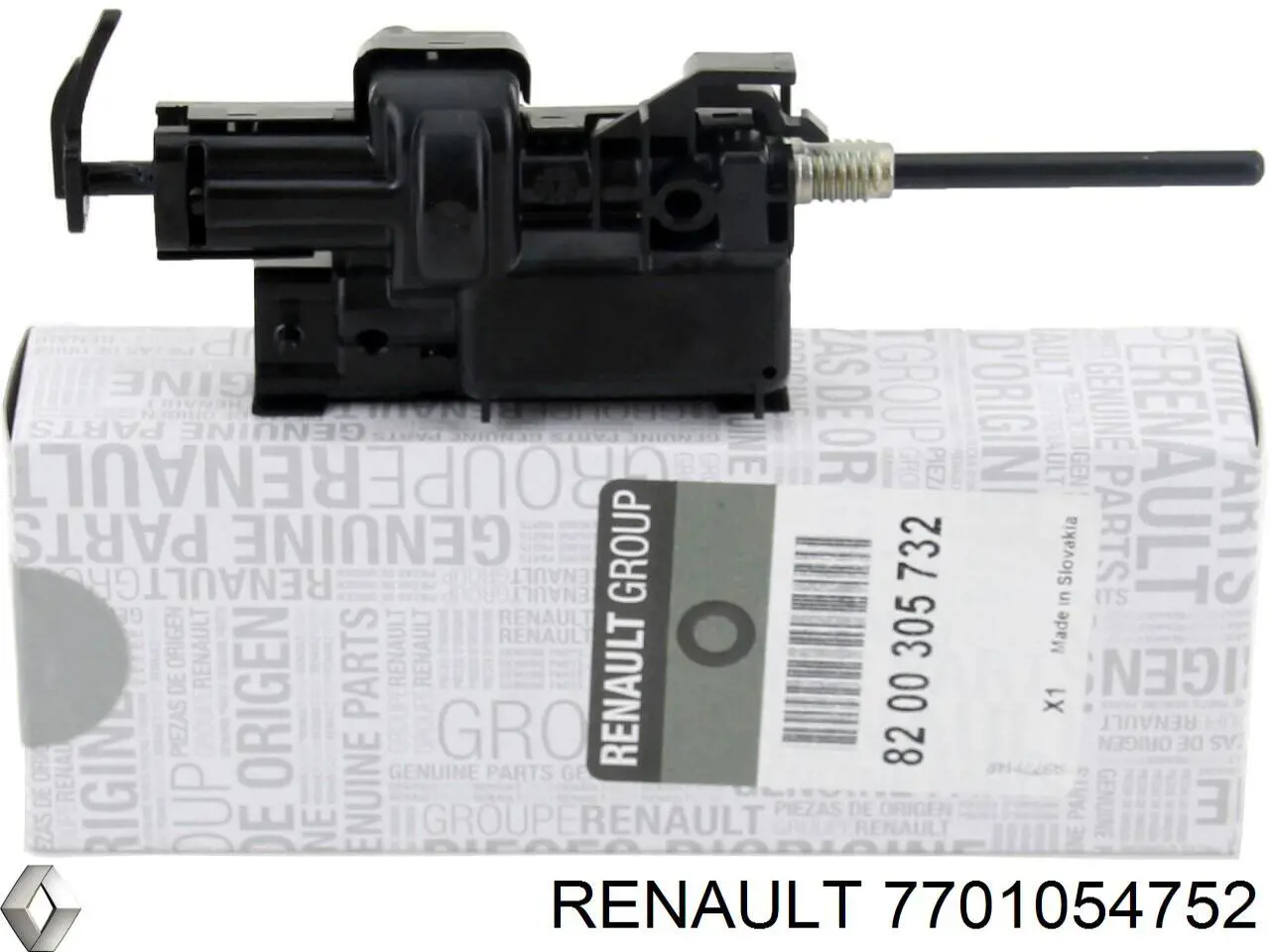 Дзеркальний елемент дзеркала заднього виду, лівого 7701054752 Renault (RVI)