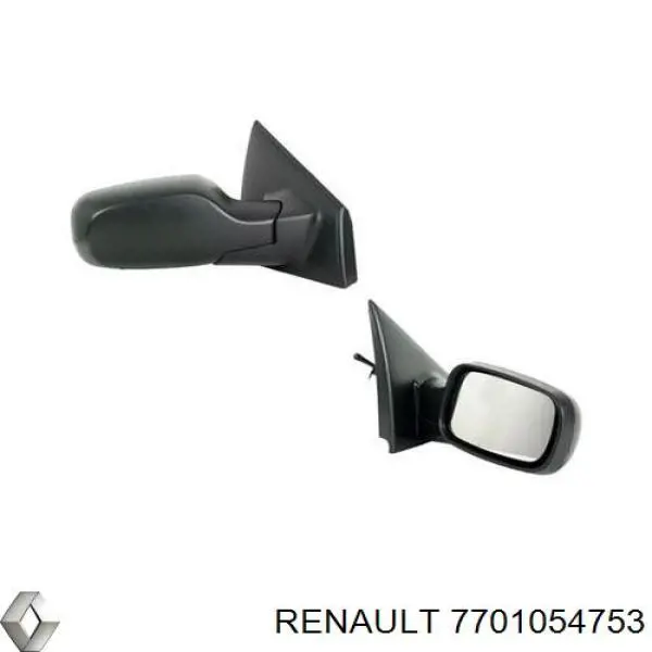 Скло дзеркала заднього виду, правого Renault (RVI) 7701054753 ціна, від 7.31 USD