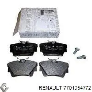 7701054772 Renault (RVI) колодки гальмові задні, дискові