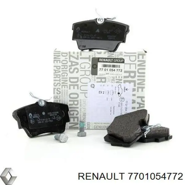 Купити 7701054772 Renault (RVI) Задні колодки