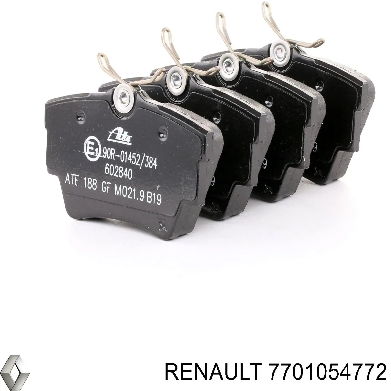 7701054772 Renault (RVI) Колодки гальмівні задні, дискові
