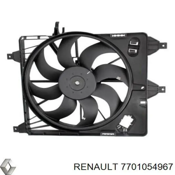 Дифузор (кожух) радіатора охолодження Renault Megane 2 (BM0, CM0) (Рено Меган)