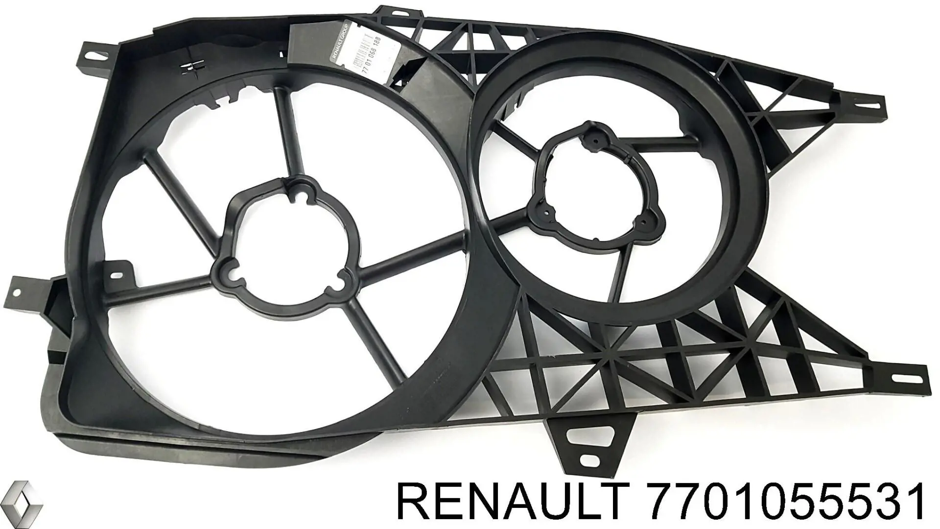 Дифузор (кожух) радіатора охолодження Renault (RVI) 7701055531