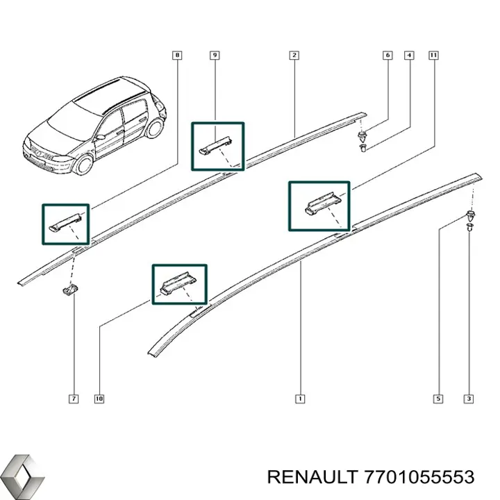  Renault (RVI) 7701055553 ціна, від 15.50 USD