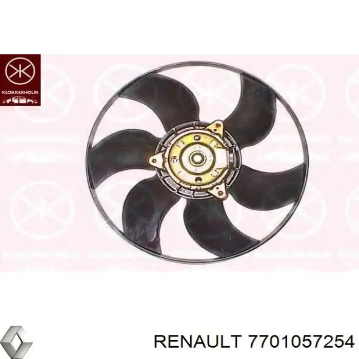 7701057254 Renault (RVI) електровентилятор охолодження в зборі (двигун + крильчатка)