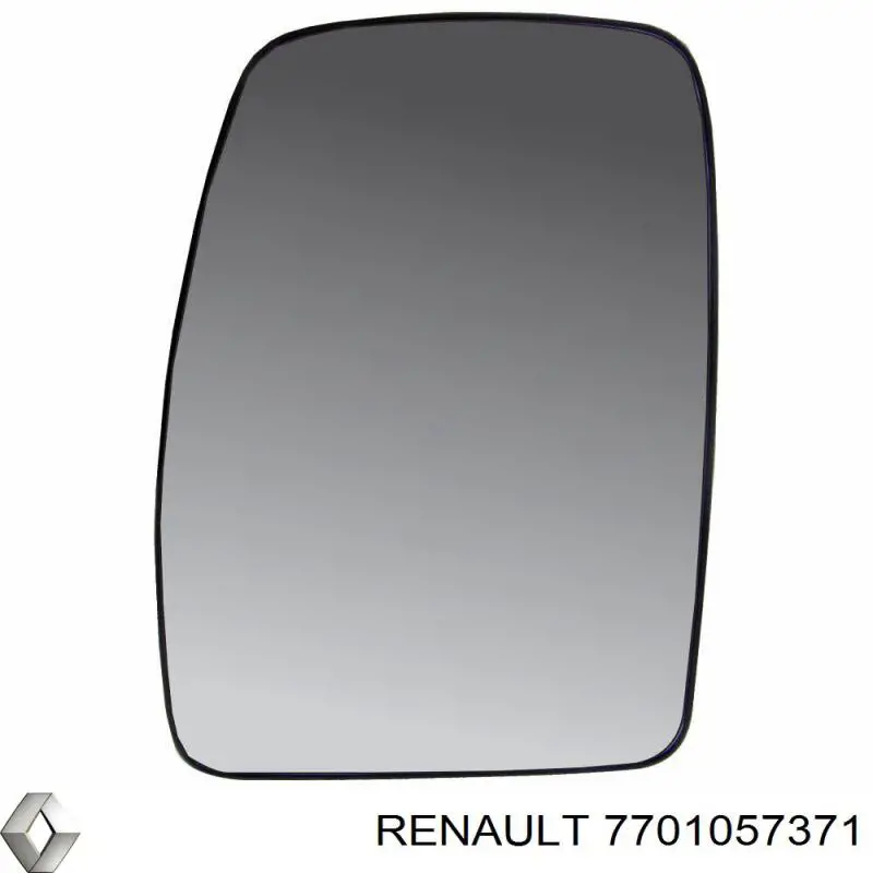 Дзеркальний елемент дзеркала заднього виду, лівого 7701057371 Renault (RVI)