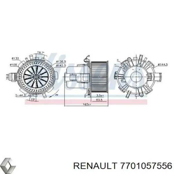 Купити AB42000P Mahle Original Електродвигуни (електродвигун обігрівача) або розетка причепа штепсельная