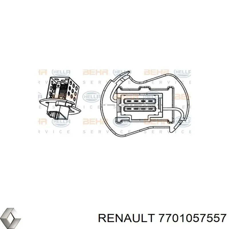 Купити 7701057557 Renault (RVI) Їжак обігрівача