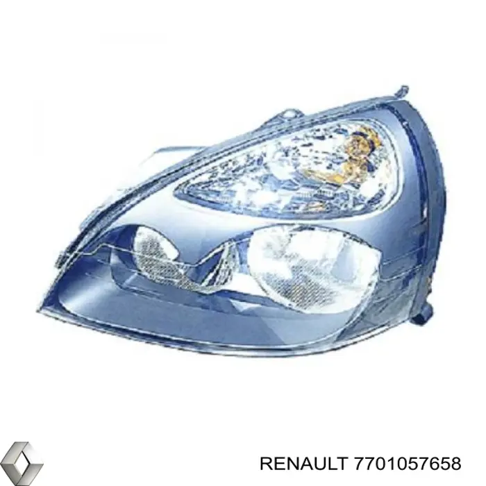 Фара правая Renault (RVI) 7701057658 ціна, від 57.56 USD