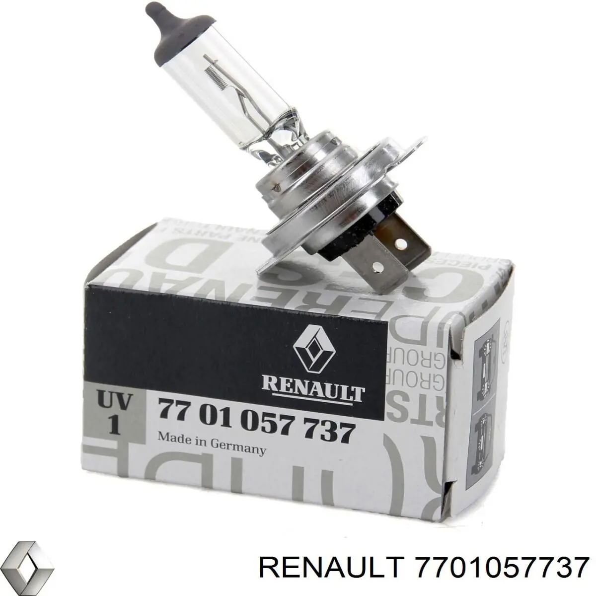 Лампочка галогенна Renault (RVI) 7701057737 ціна, від 4.04 USD