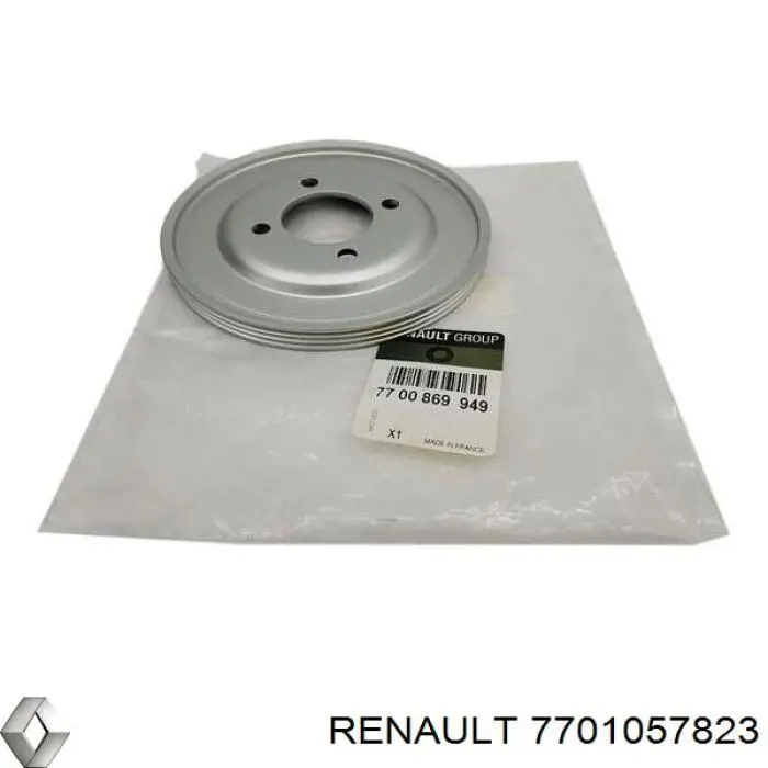 Купити 7701057823 Renault (RVI) Шків колінчастого вала