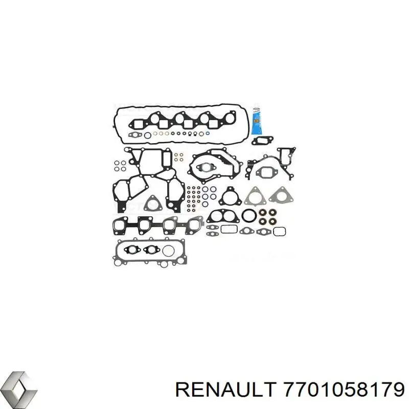 7701058179 Renault (RVI) комплект прокладок двигуна, повний