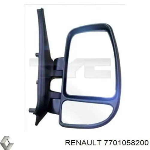 Дзеркальний елемент правого дзеркала заднього виду Renault (RVI) 7701058200 ціна, від 9.32 USD