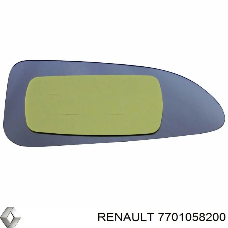 Купити 7701058200 Renault (RVI) Скло дзеркала заднього виду, правого