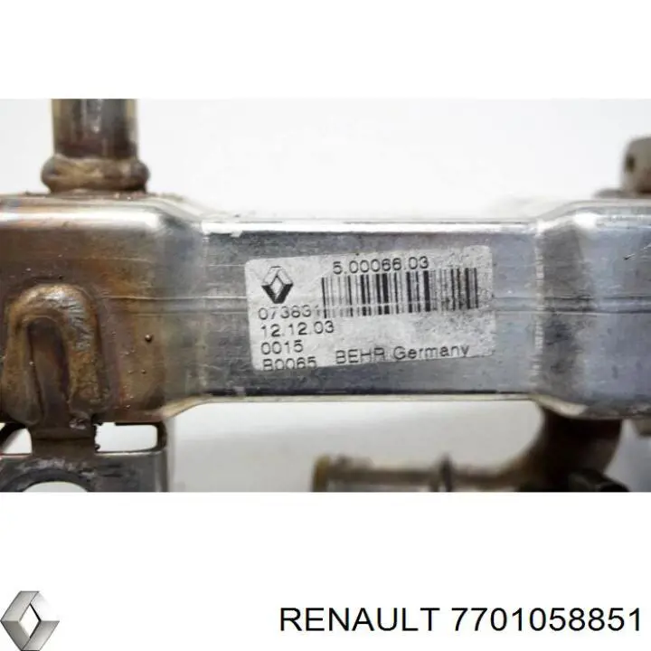 Радіатор системи EGR рециркуляції вихлопних газів Renault (RVI) 7701058851 ціна, від 179.64 USD