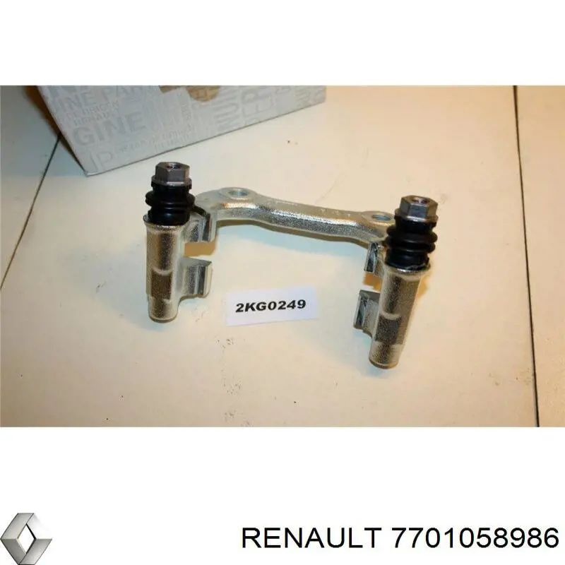 Скоба супорту заднього 7701058986 Renault (RVI)