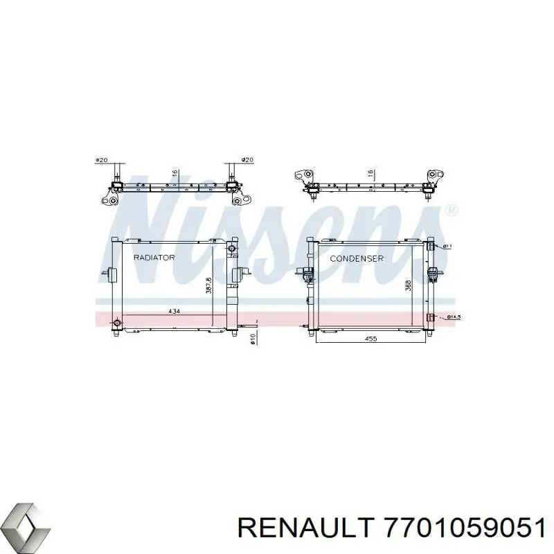 Радіатор 6004084 Polcar
