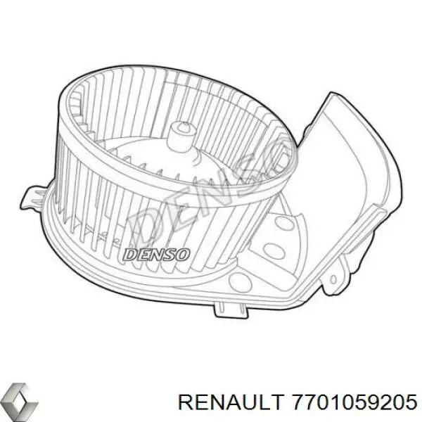 Двигун вентилятора пічки (обігрівача салону) Renault (RVI) 7701059205 ціна, від 48.29 USD