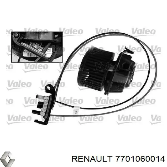 Купити 7701060014 Renault (RVI) Електродвигуни (електродвигун обігрівача) або розетка причепа штепсельная
