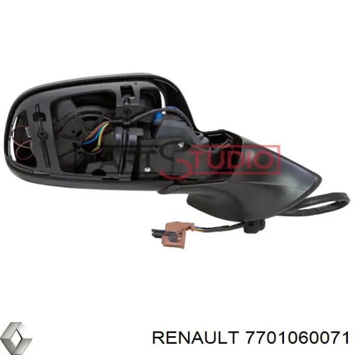 7701060071 Renault (RVI) Дзеркало заднього виду, ліве