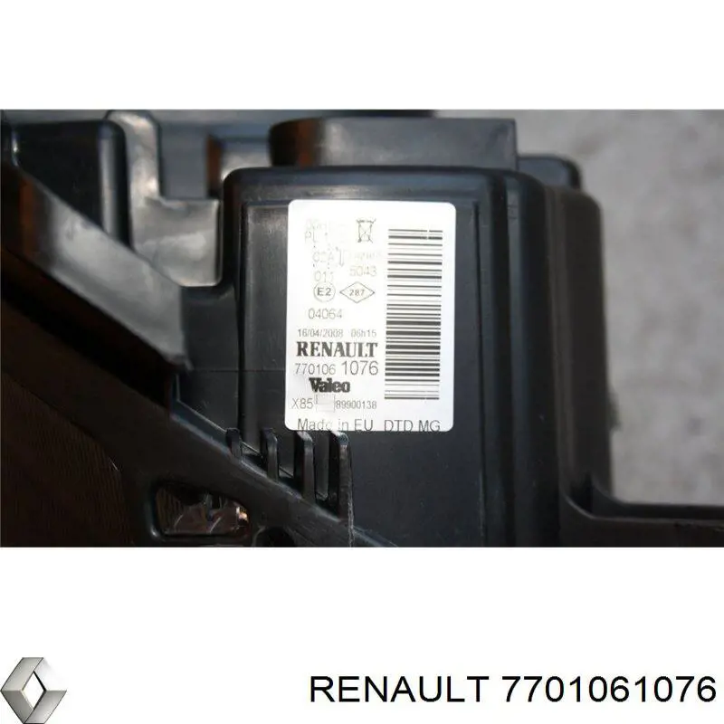 Фара правая Renault (RVI) 7701061076 ціна, від 127.56 USD