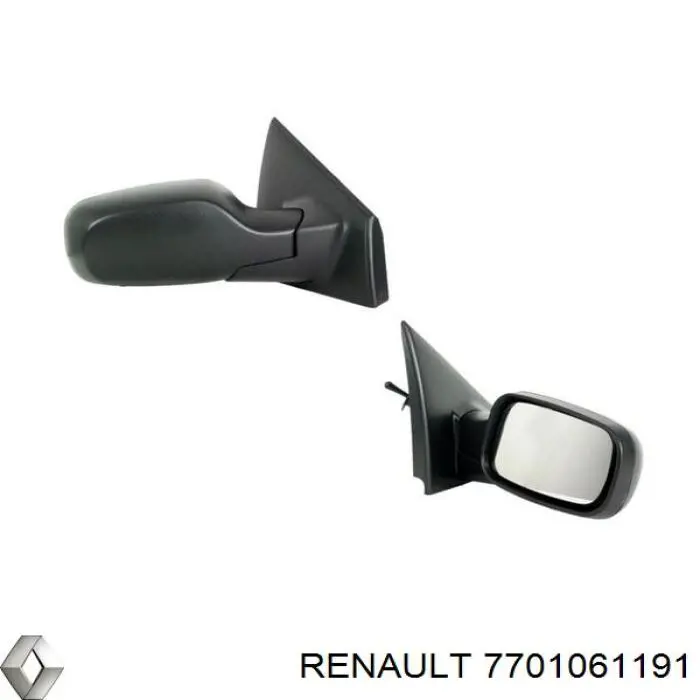 Праве бічне дзеркало Renault (RVI) 7701061191 ціна, від 33.48 USD
