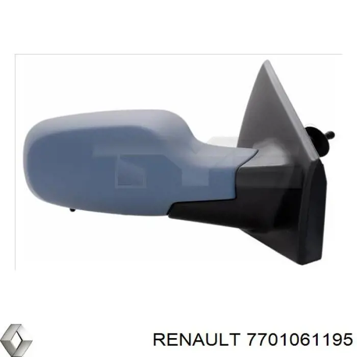 7701061195 Renault (RVI) накладка дзеркала заднього виду, права