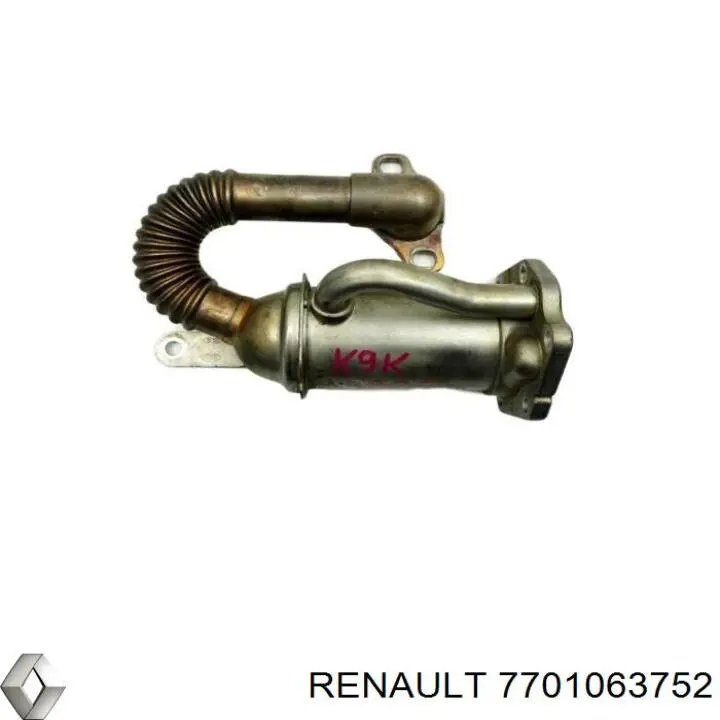 7701063752 Renault (RVI) радіатор системи рециркуляції ог