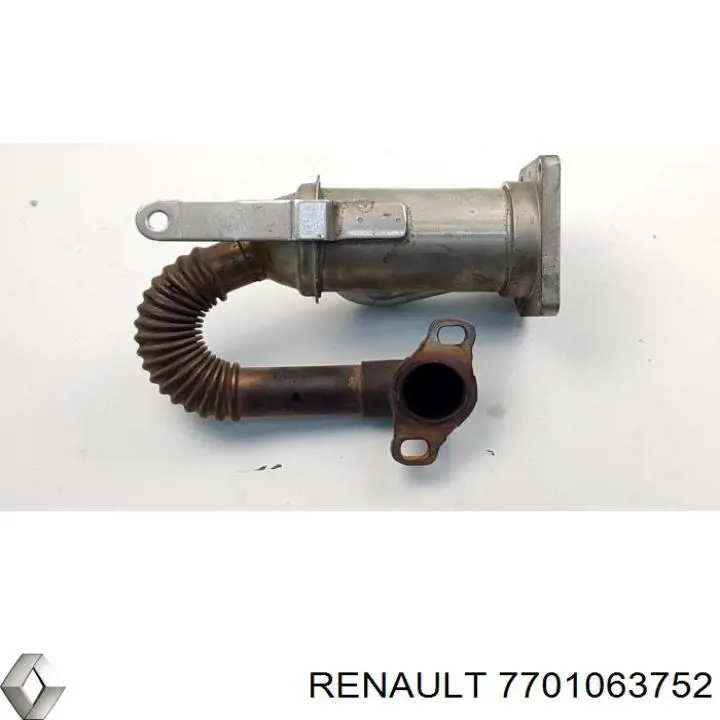 Радіатор системи EGR рециркуляції вихлопних газів 7701063752 Renault (RVI)