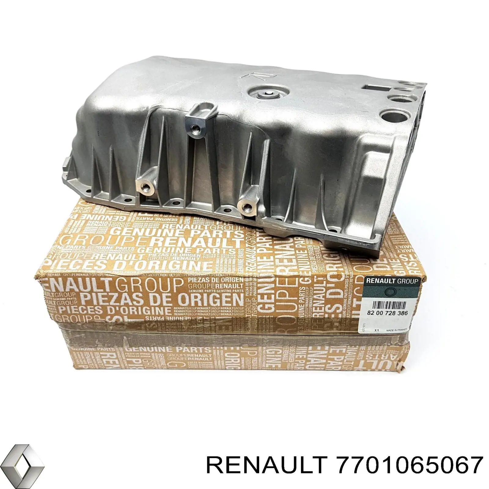 Піддон масляний картера двигуна, нижня частина 7701065067 Renault (RVI)