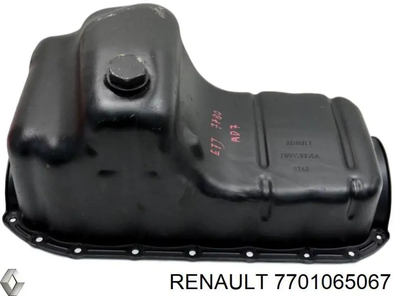Піддон масляний картера двигуна, нижня частина 7701065067 Renault (RVI)