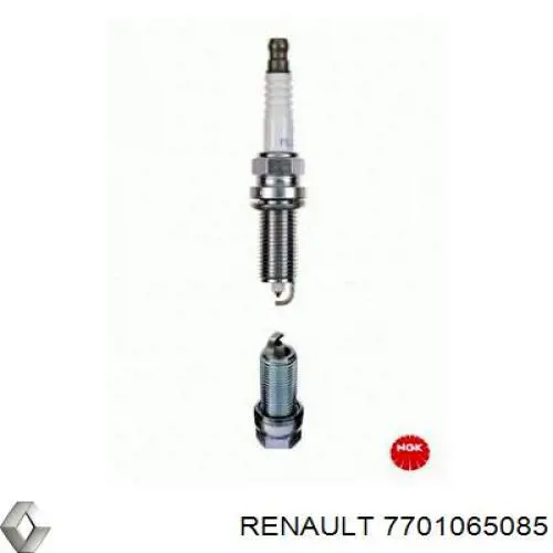 Свічки запалювання 7701065085 Renault (RVI)