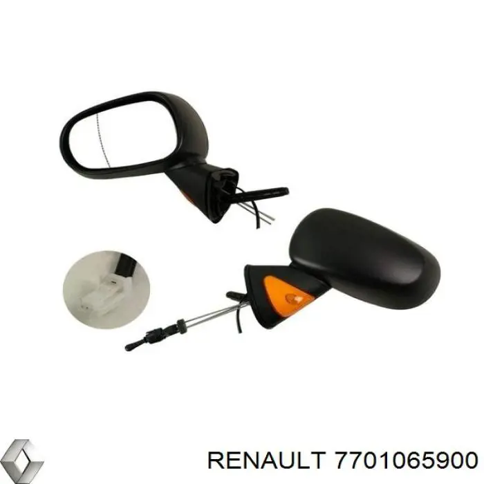 Ліве бічне дзеркало Renault (RVI) 7701065900 ціна, від 44.66 USD