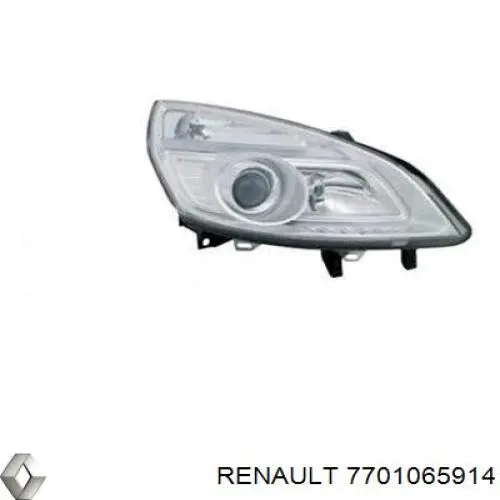 Фара правая Renault (RVI) 7701065914 ціна, від 121.83 USD
