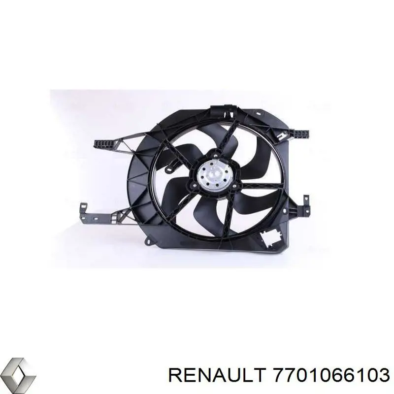 7701066103 Renault (RVI) електровентилятор охолодження в зборі (двигун + крильчатка)