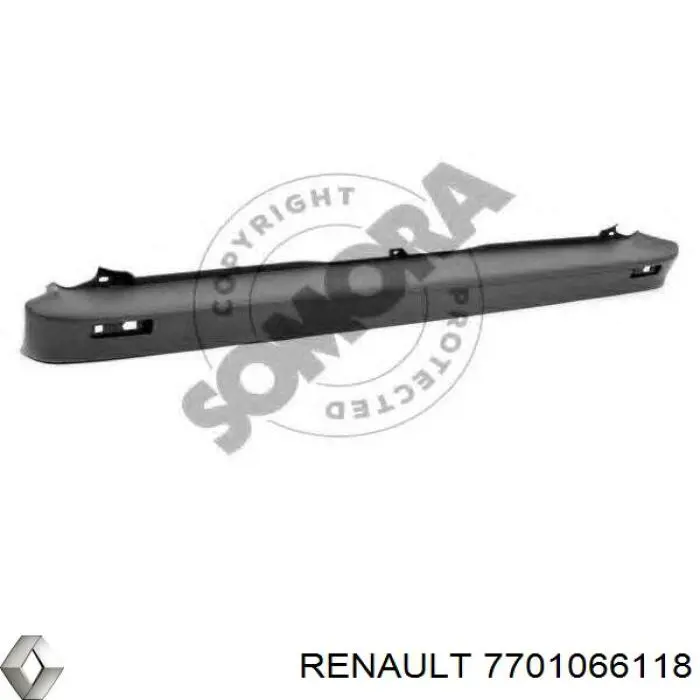 7701066118 Renault (RVI) бампер передній