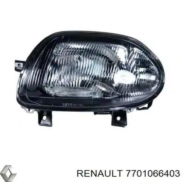 Фара правая Renault (RVI) 7701066403 ціна, від 180.81 USD