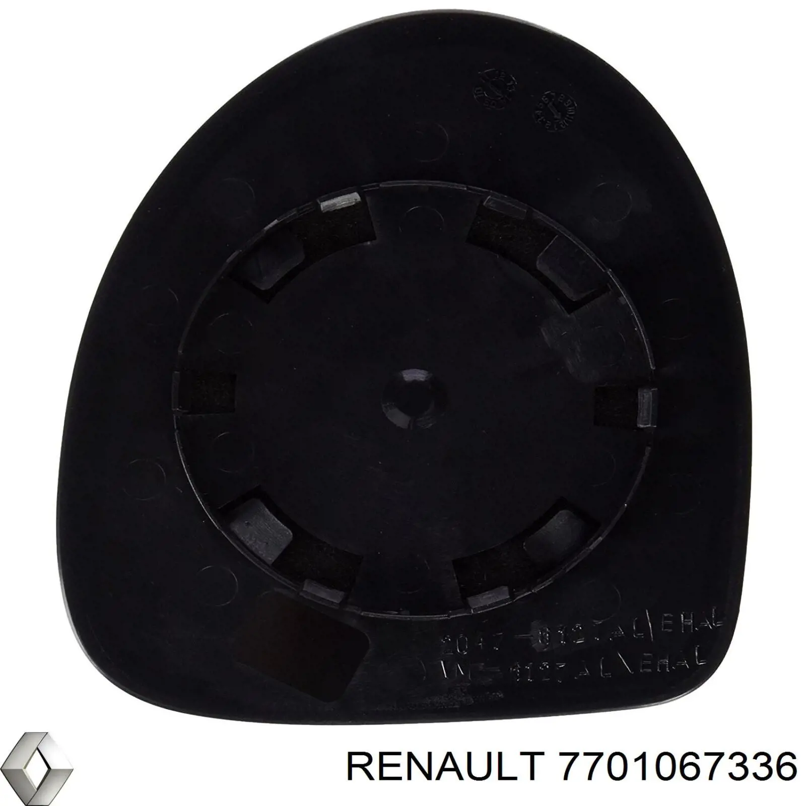 Купити 7701067336 Renault (RVI) Дзеркальний елемент дзеркала заднього виду, лівого