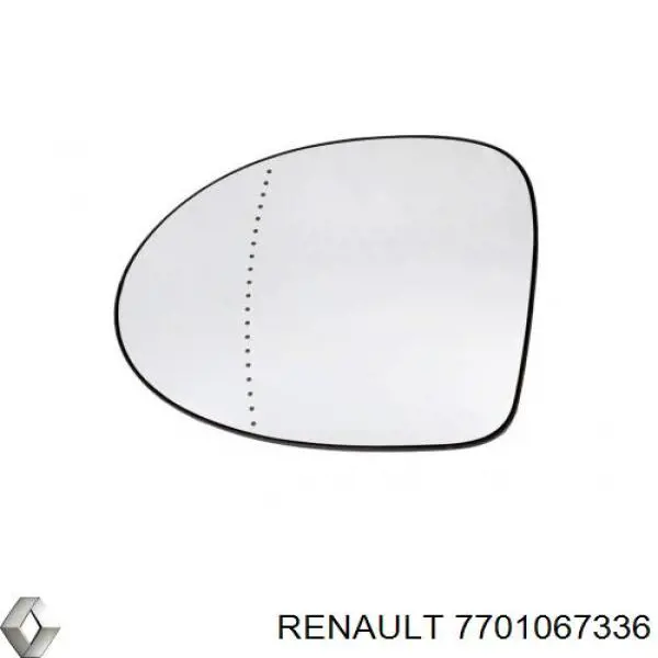 Дзеркальний елемент лівий Renault (RVI) 7701067336