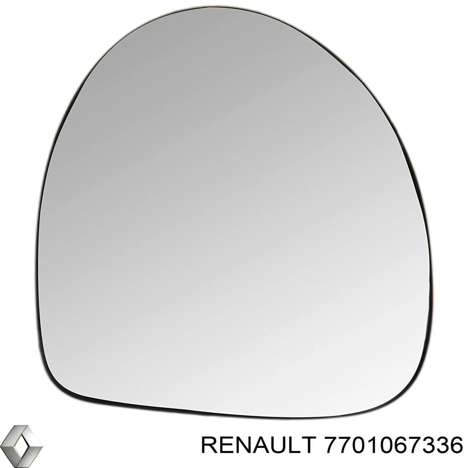 Скло дзеркала заднього виду, лівого Renault (RVI) 7701067336 ціна, від 7.73 USD