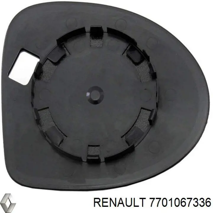 7701067336 Renault (RVI) дзеркальний елемент дзеркала заднього виду, лівого