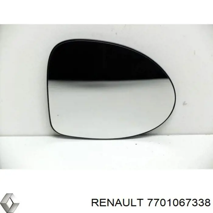 Купити 7701067338 Renault (RVI) Скло дзеркала заднього виду, правого