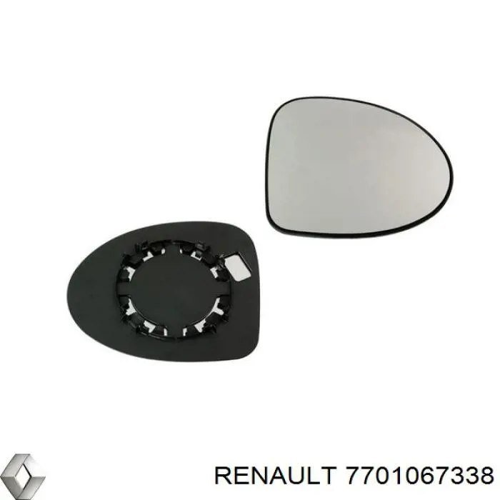 Дзеркальний елемент дзеркала заднього виду, правого Renault Clio SYMBOL (LU) (Рено Кліо)