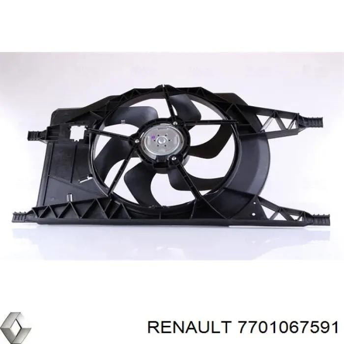 Вентилятор/крильчатка радіатора охолодження Renault Laguna 2 (BG0) (Рено Лагуна)