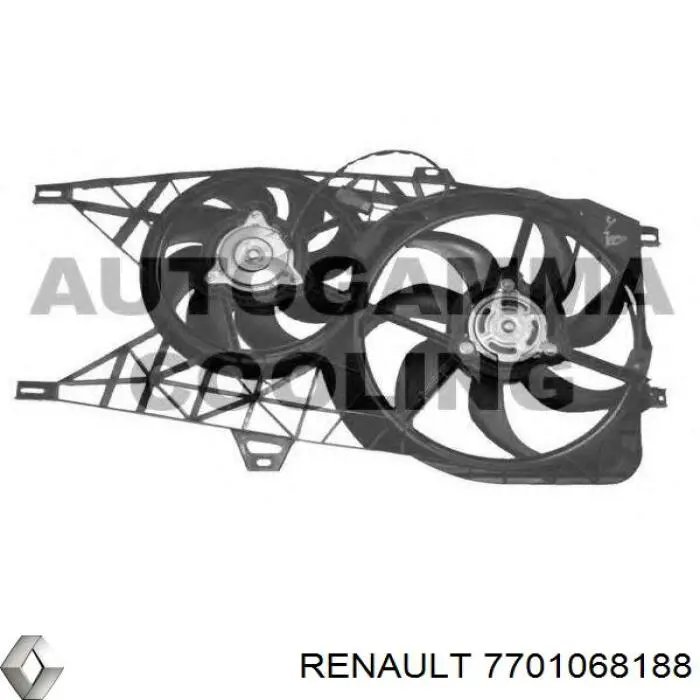 7701068188 Renault (RVI) дифузор (кожух радіатора охолодження)