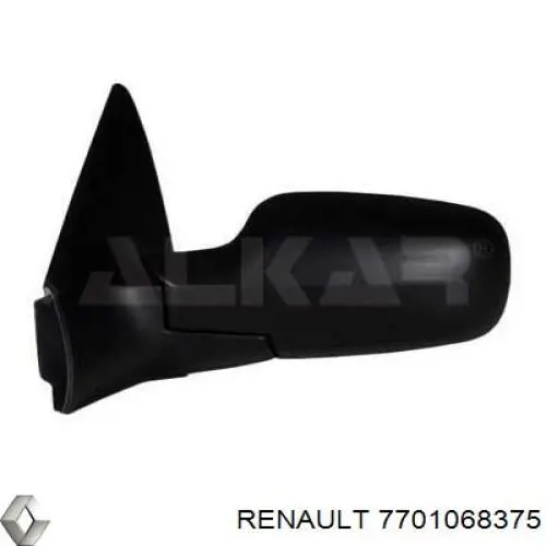 Праве бічне дзеркало Renault (RVI) 7701068375 ціна, від 32.69 USD