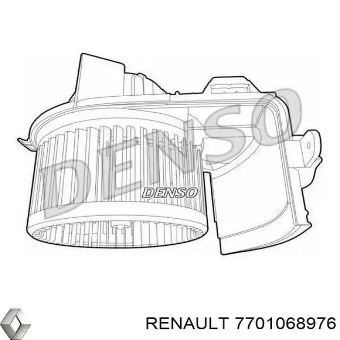 Двигун вентилятора пічки (обігрівача салону) 7701068976 Renault (RVI)