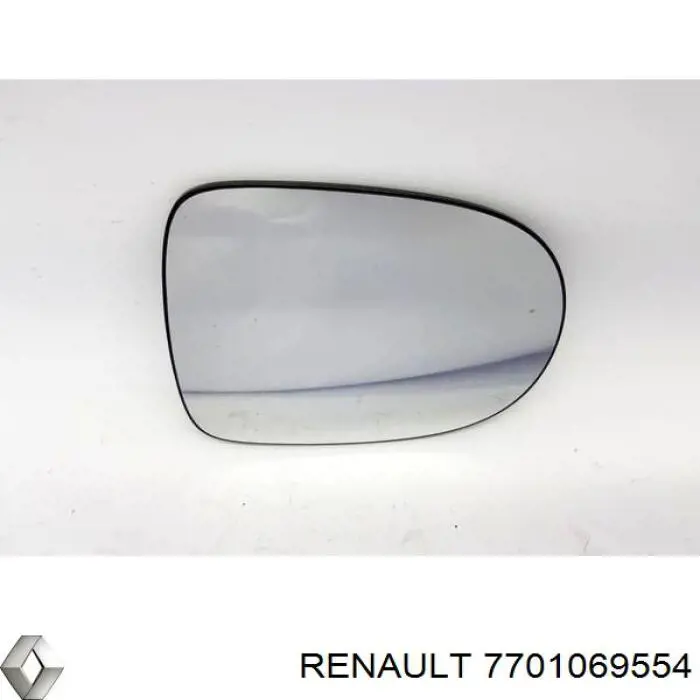Купити 7701069554 Renault (RVI) Дзеркальний елемент дзеркала заднього виду