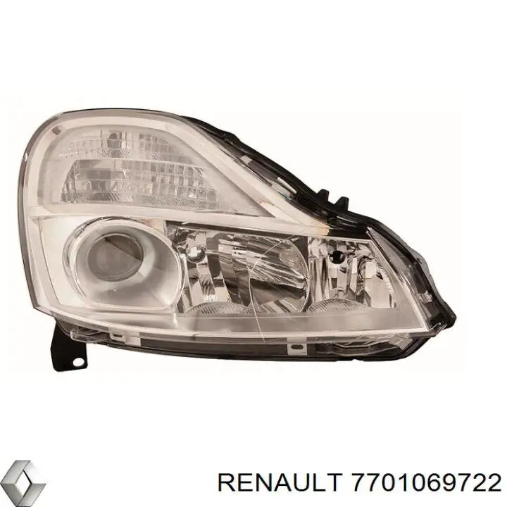 Купити 7701069722 Renault (RVI) Права блок фара